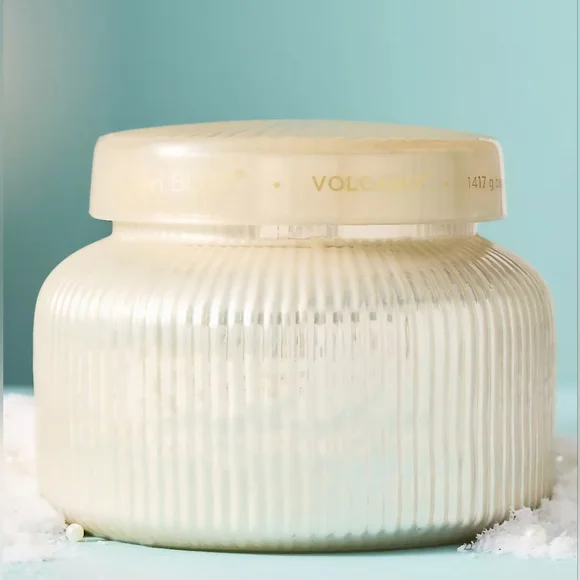 Capri Blue Volcano Glass Candle, Scent: Volcano, Size 50 oz., Retail $122.00 USD - Picture 3 of 12